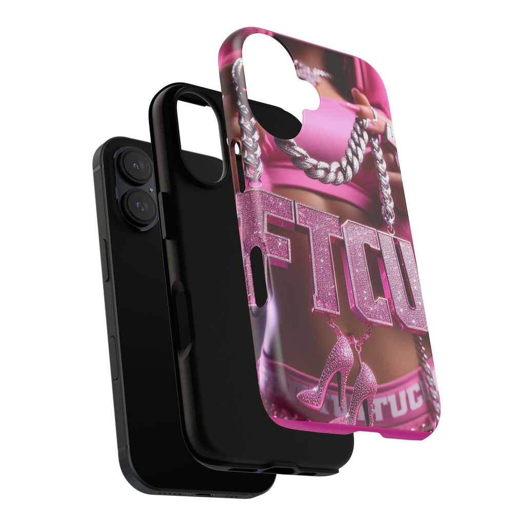 Pink Bling Tough Cases Phone Cover — Glam Chain Graphic iPhone Case