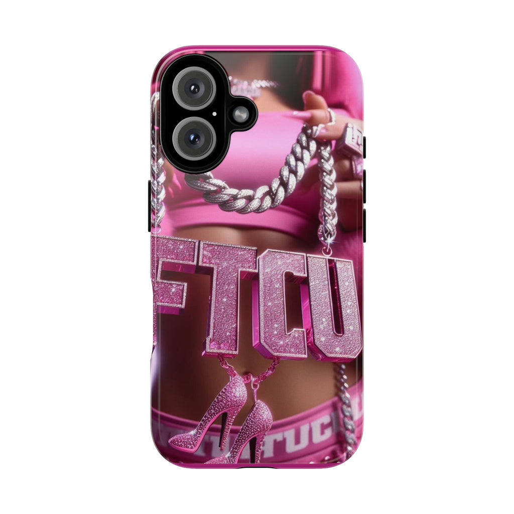 Pink Bling Tough Cases Phone Cover — Glam Chain Graphic iPhone Case