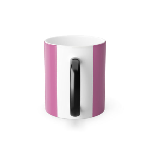 Color-Changing Butterfly Mug — 11 oz Pink Heat-Sensitive Coffee Cup