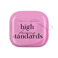 AirPod Case — Pink "High F***ing Standards" Protective Silicone Cover