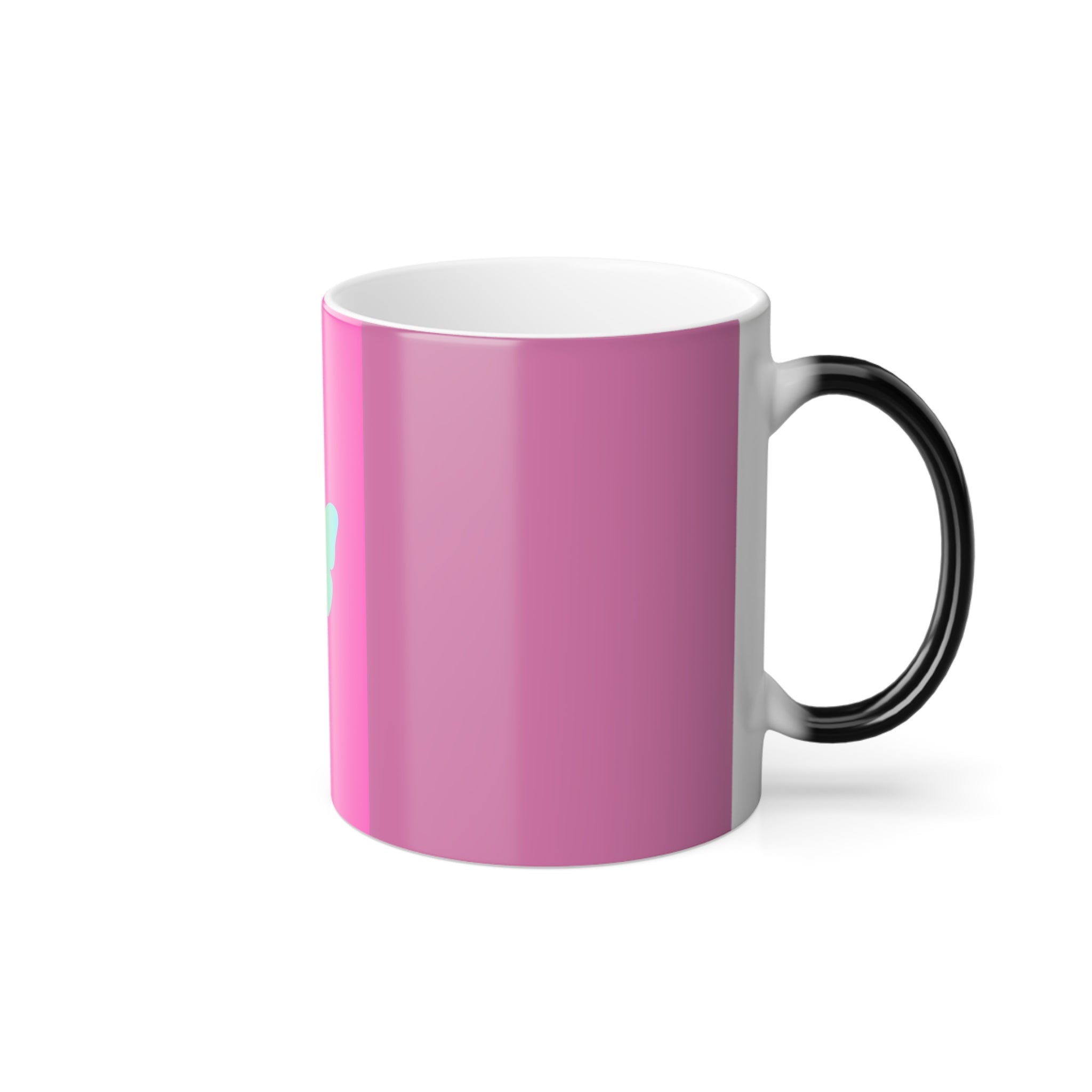 Color-Changing Butterfly Mug — 11 oz Pink Heat-Sensitive Coffee Cup